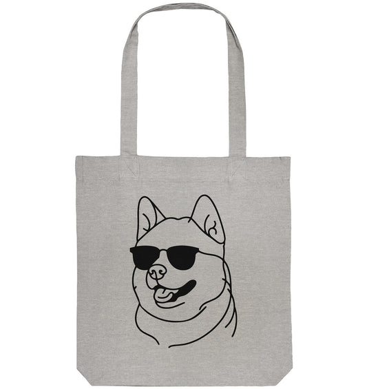 Line Art - Cooler Akita - Organic Tote-Bag