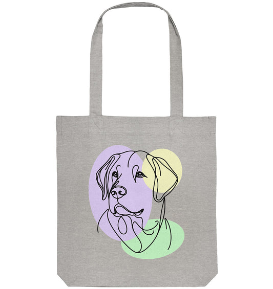 Line Art - Süßer Labrador - Organic Tote-Bag