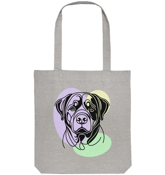 Line Art - Süßer Rottweiler - Organic Tote-Bag