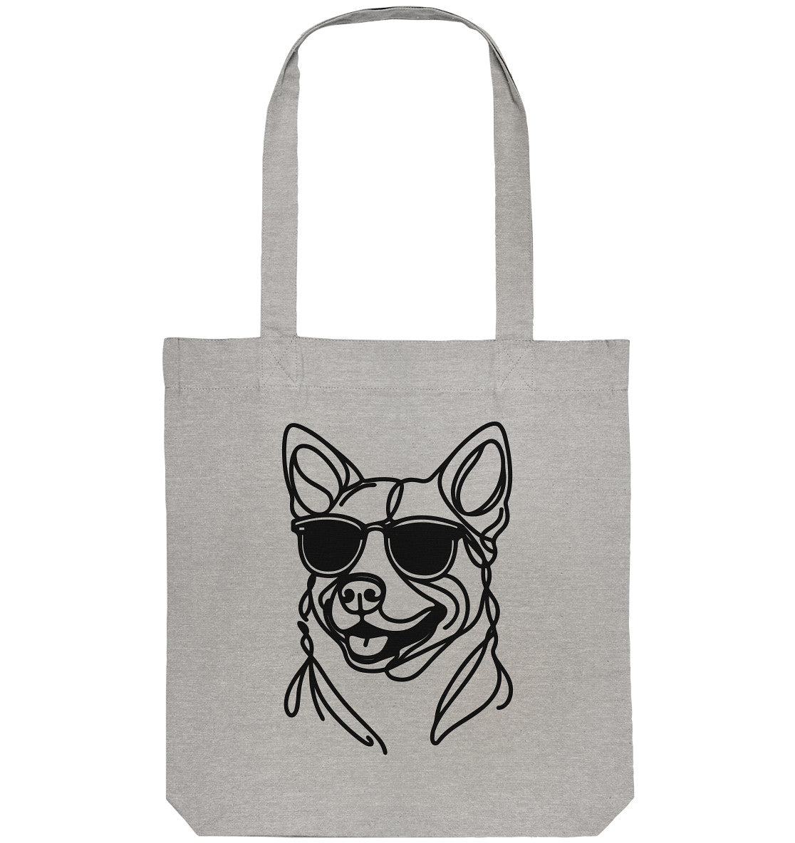 Line Art - Cooler Australian Cattle Dog - Organic Tote-Bag
