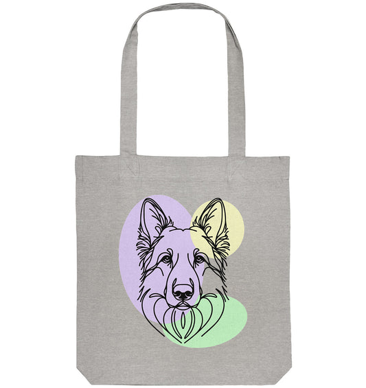 Line Art - Schäferhund - Organic Tote-Bag