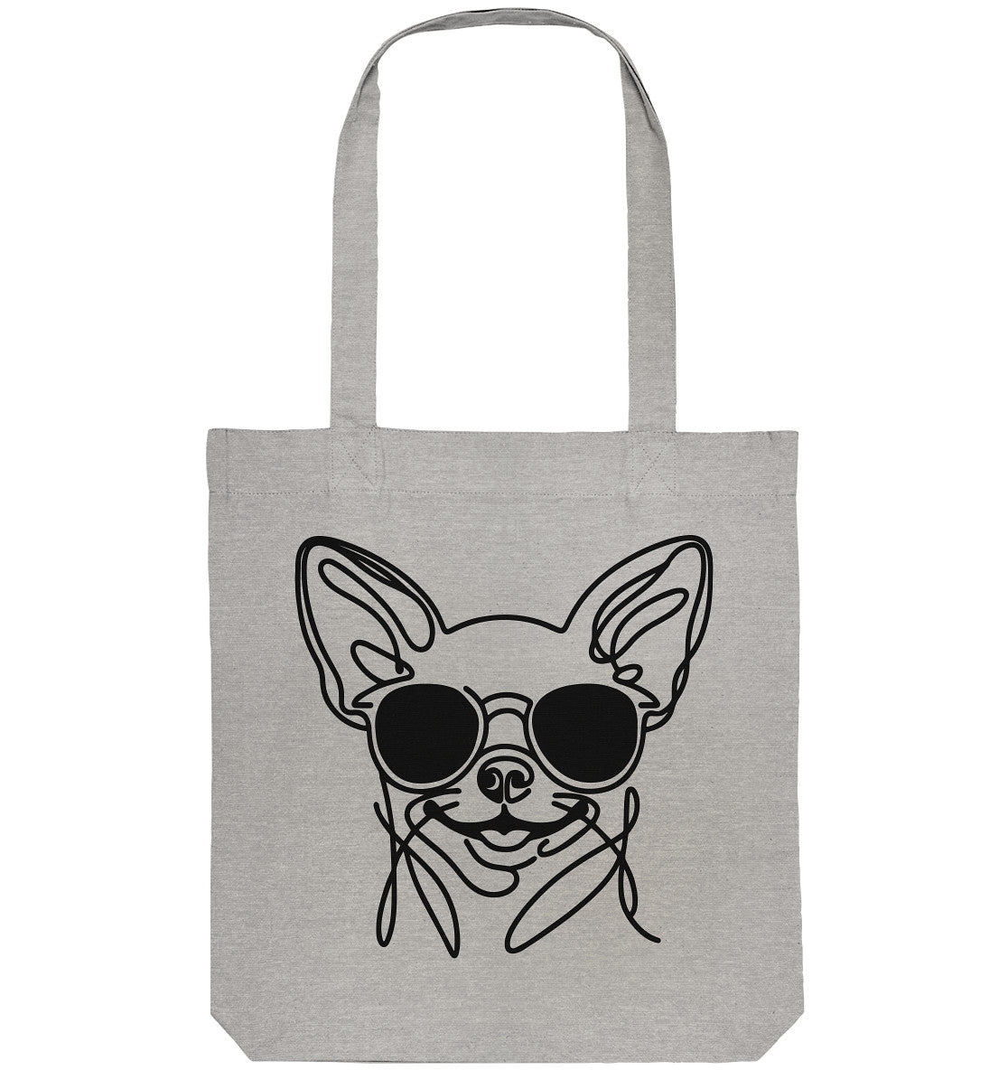 Line Art - Cooler Chihuahua (Kurzhaar) - Organic Tote-Bag