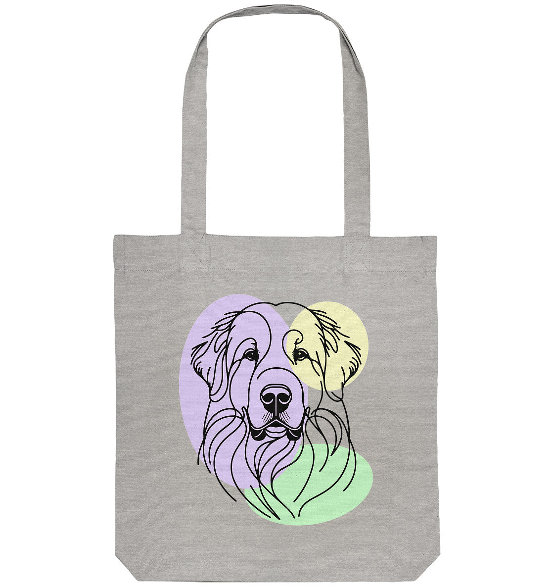 Line Art - Süßer Pyrenäenberghund - Organic Tote-Bag