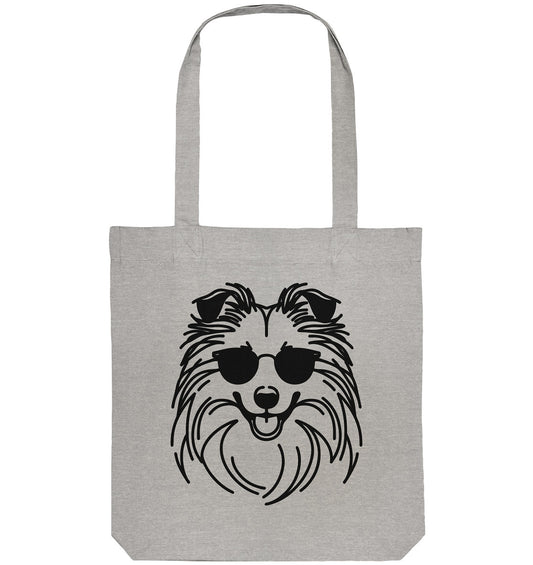 Line Art - Cooler Shetland Sheepdog - Organic Tote-Bag