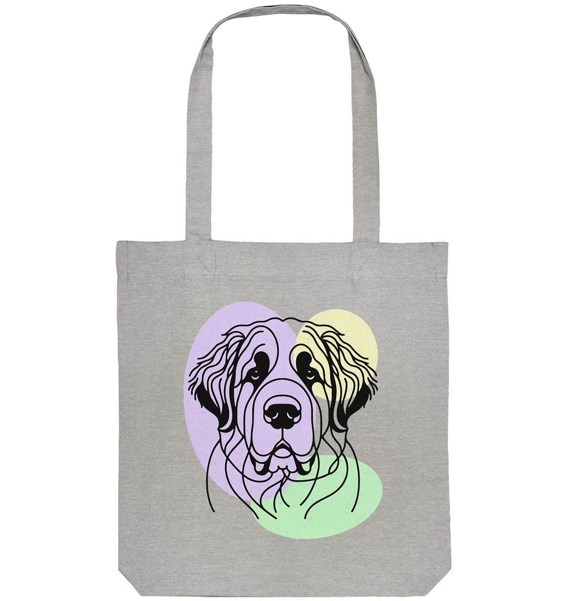 Line Art - Süßer Bernhardiner - Organic Tote-Bag
