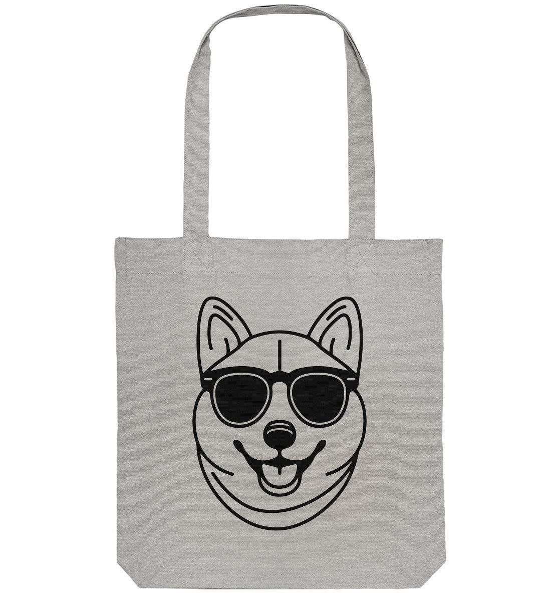 Line Art - Cooler Shiba Inu - Organic Tote-Bag