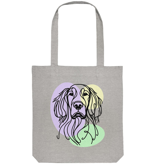 Line Art - Süßer Gordon Setter - Organic Tote-Bag