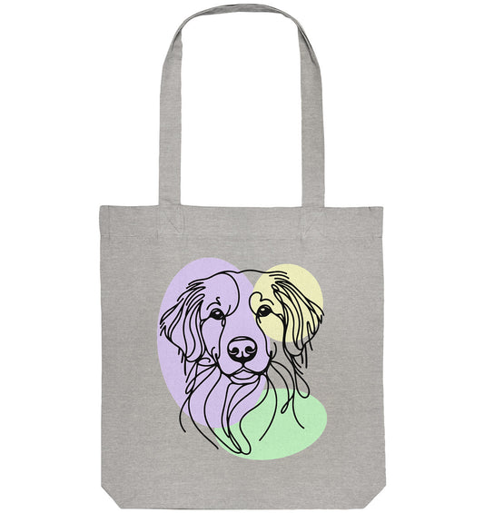 Line Art - Süßer Kooikerhondje - Organic Tote-Bag