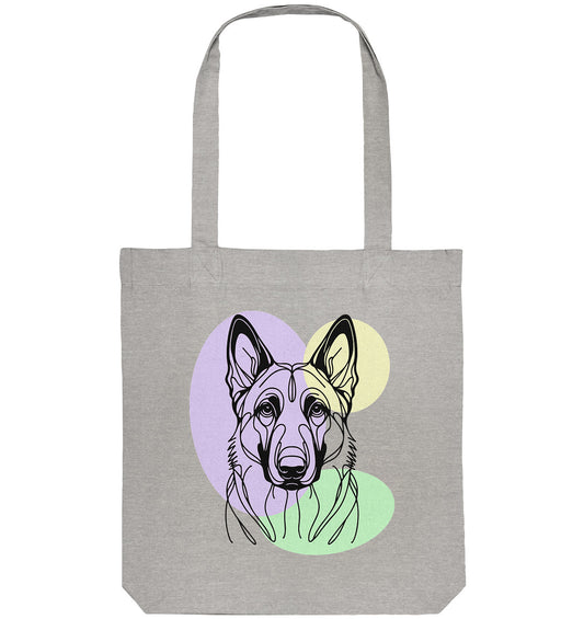 Line Art - Süßer Malinois - Organic Tote-Bag
