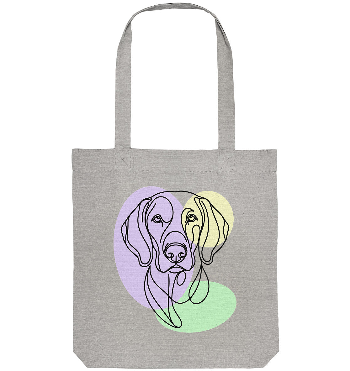 Line Art - Süßer Weimaraner - Organic Tote-Bag