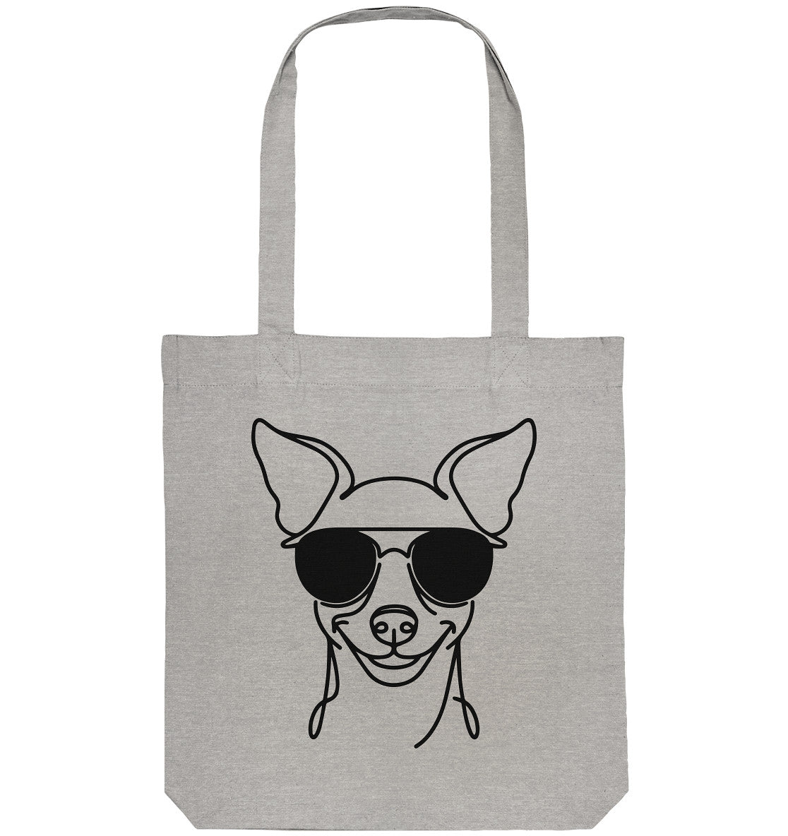 Line Art - Cooler Zwergpinscher - Organic Tote-Bag
