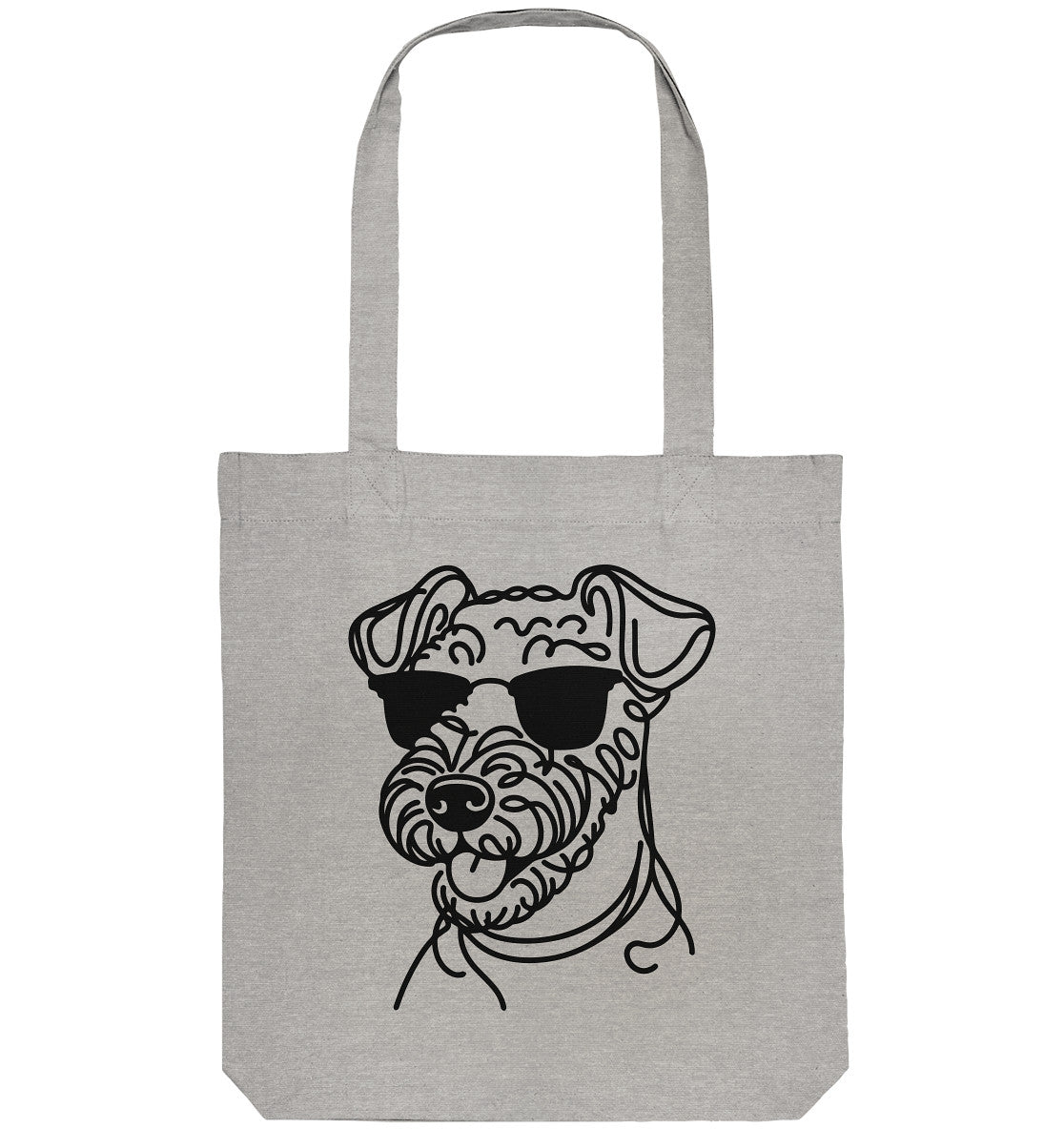 Line Art - Cooler Airedale Terrier - Organic Tote-Bag