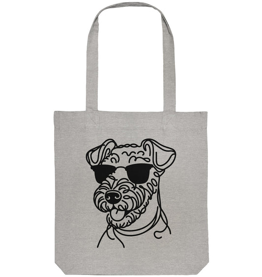 Line Art - Cooler Airedale Terrier - Organic Tote-Bag