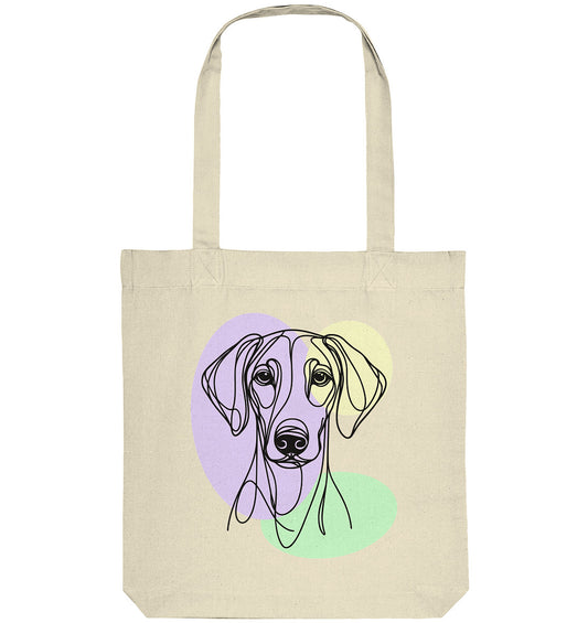 Line Art - Süßer Dobermann - Organic Tote-Bag