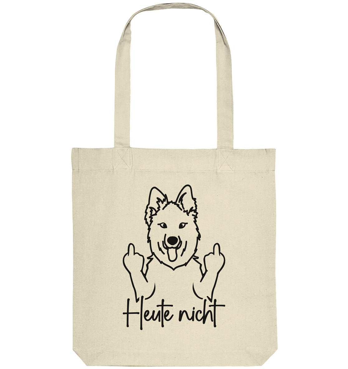 Heute nicht - Schweizer Schäferhund - Organic Tote-Bag