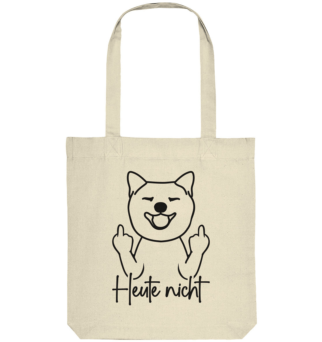 Heute nicht - Shiba Inu - Organic Tote-Bag