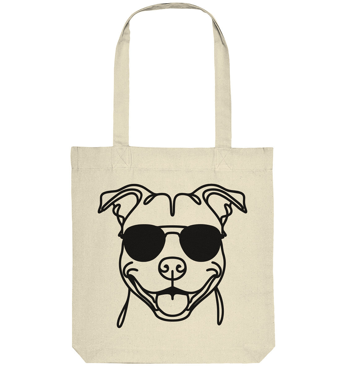 Line Art - Cooler American Staffordshire Terrier - Organic Tote-Bag