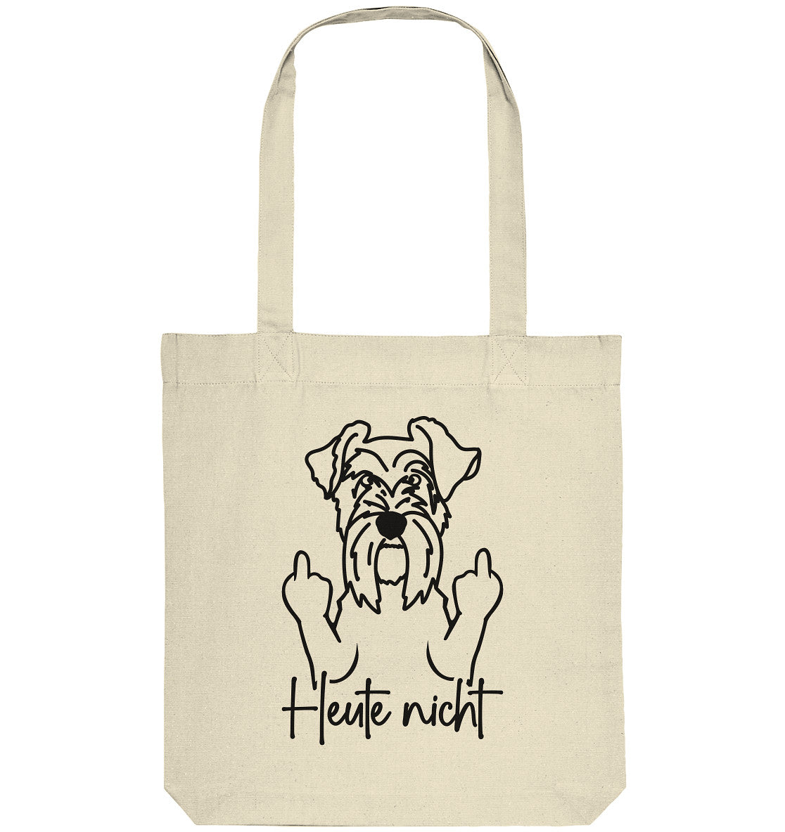 Heute nicht - Schnauzer - Organic Tote-Bag
