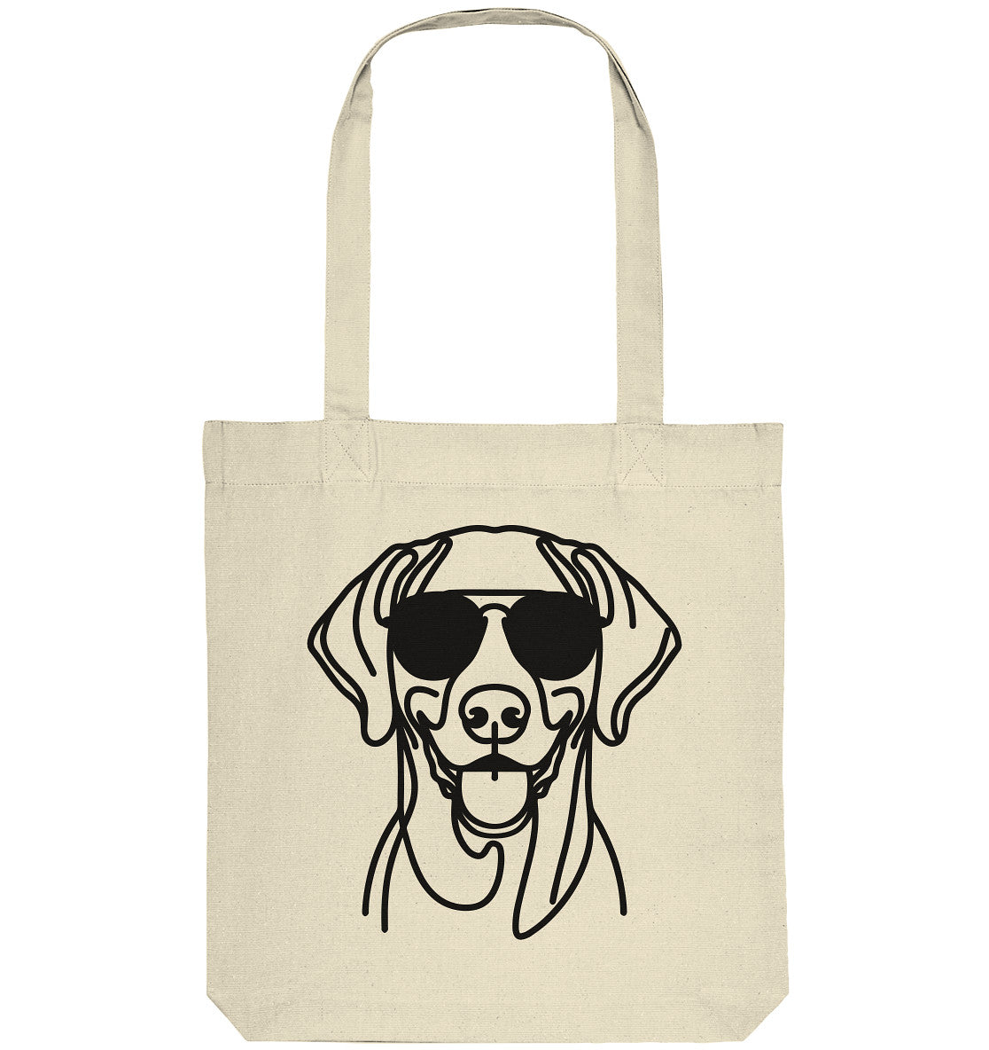 Line Art - Cooler Weimaraner - Organic Tote-Bag