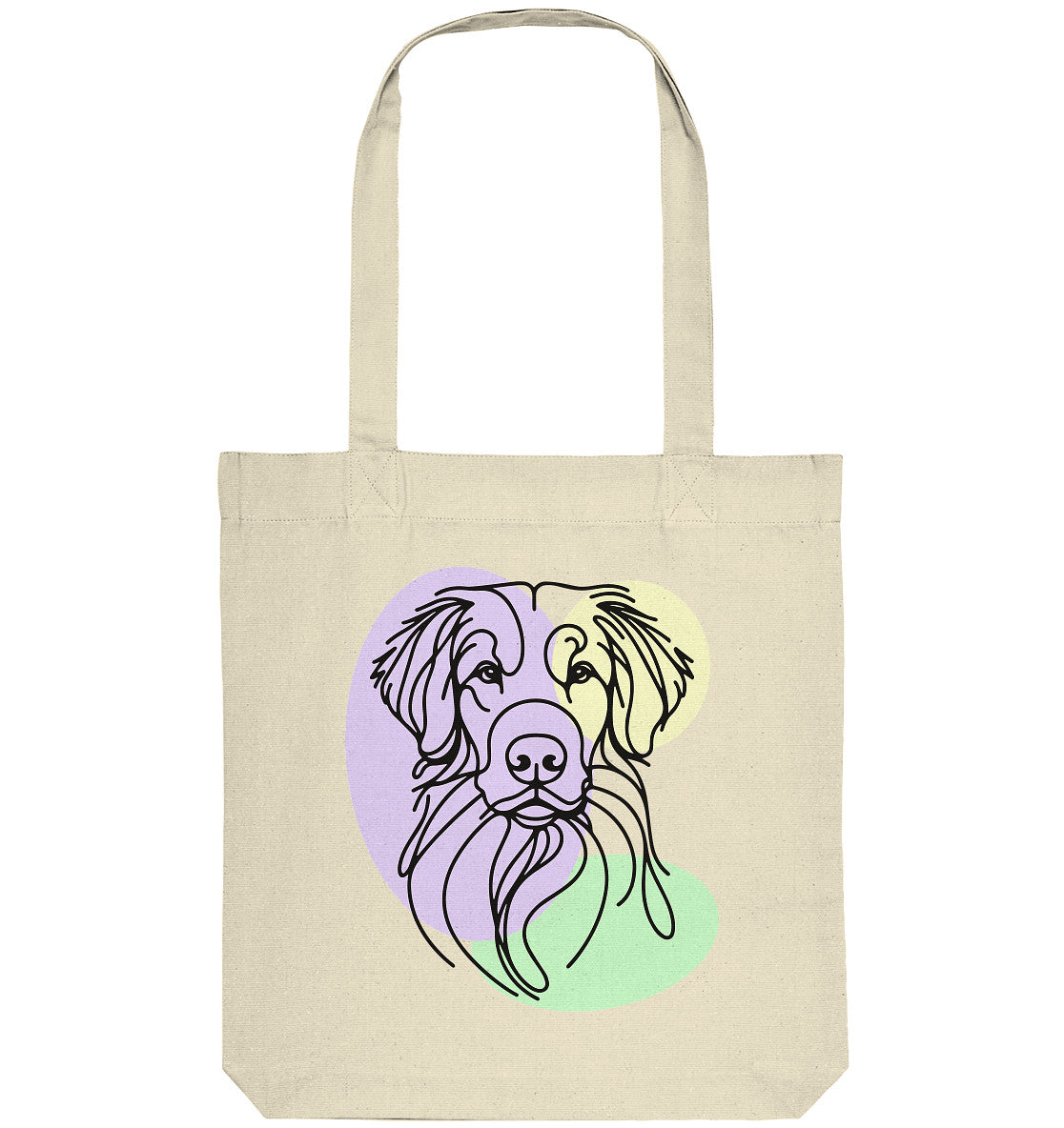 Line Art - Süßer Nova Scotia Duck Tolling Retriever - Organic Tote-Bag
