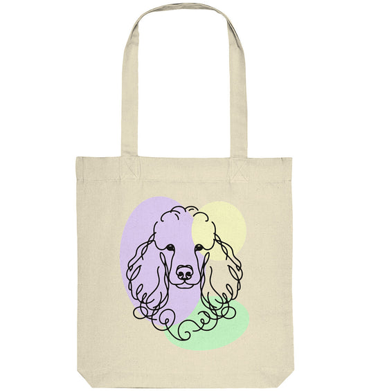 Line Art - Süßer Pudel - Organic Tote-Bag