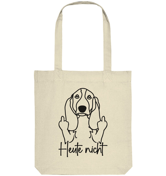 Heute nicht - Basset Hound - Organic Tote-Bag