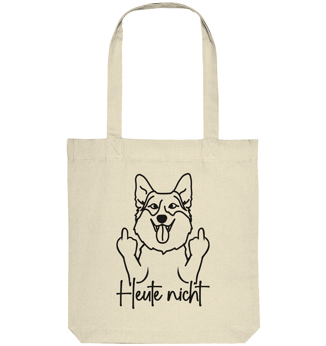 Heute nicht - Corgi - Organic Tote-Bag