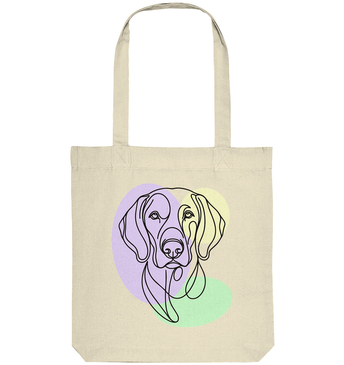 Line Art - Süßer Weimaraner - Organic Tote-Bag