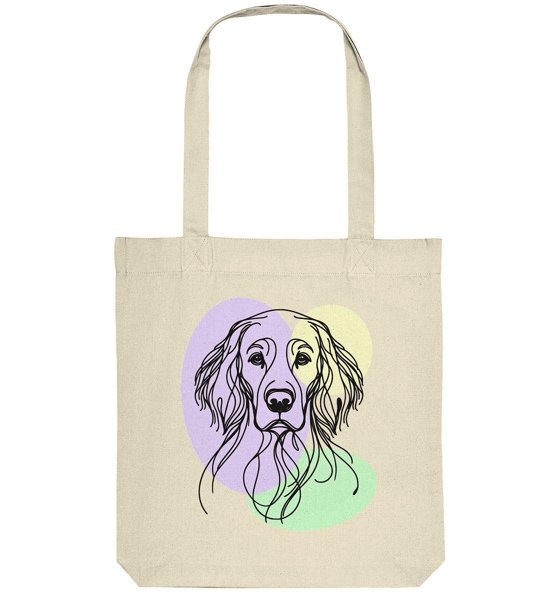 Line Art - Süßer English Setter - Organic Tote-Bag