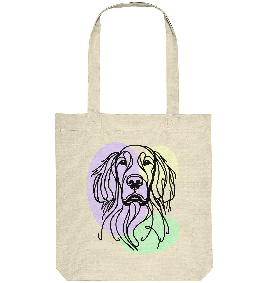 Line Art - Süßer Gordon Setter - Organic Tote-Bag