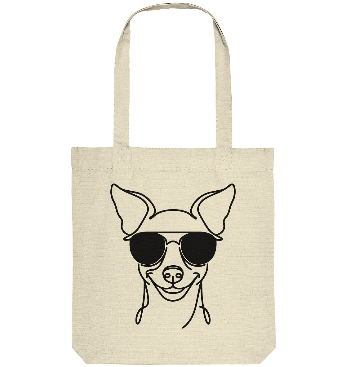 Line Art - Cooler Zwergpinscher - Organic Tote-Bag