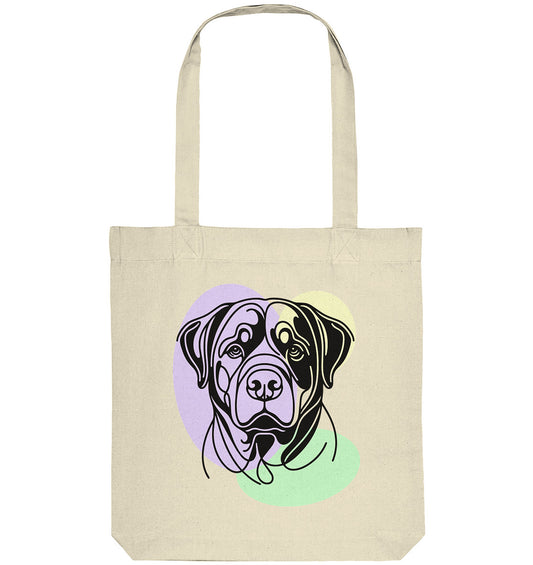 Line Art - Süßer Rottweiler - Organic Tote-Bag