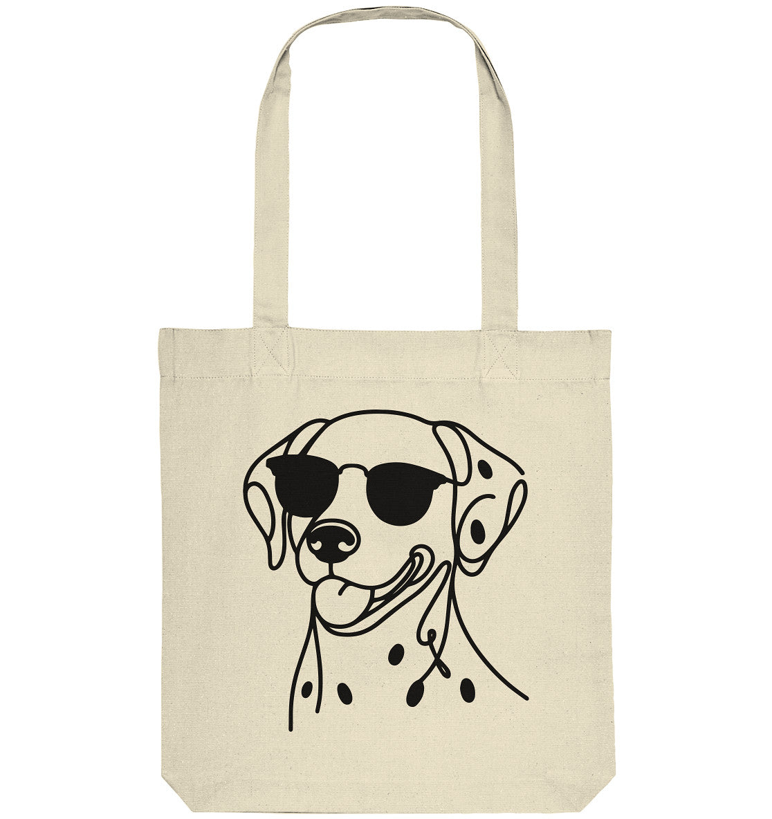 Line Art - Cooler Dalmatiner - Organic Tote-Bag