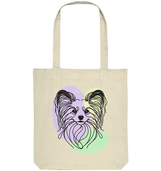 Line Art - Süßer Papillon - Organic Tote-Bag