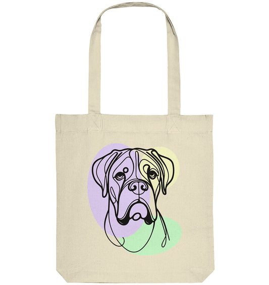 Line Art - Süßer Boxer - Organic Tote-Bag