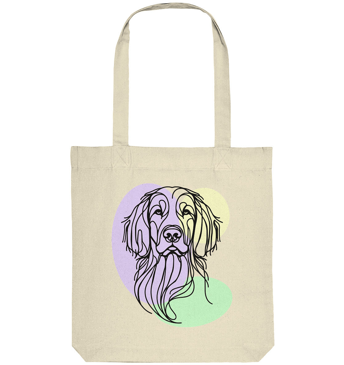 Line Art - Süßer Irish Setter - Organic Tote-Bag