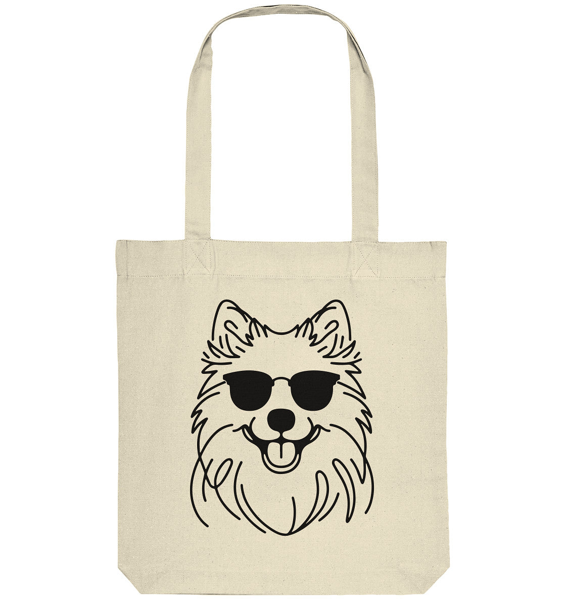 Line Art - Cooler Islandhund - Organic Tote-Bag
