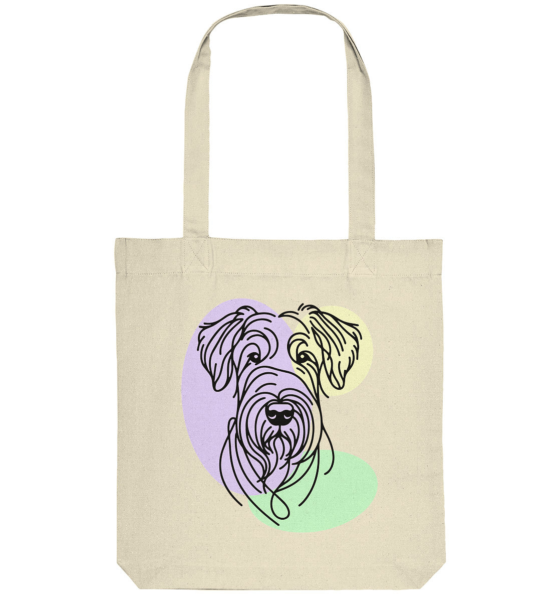 Line Art - Süßer Irish Terrier - Organic Tote-Bag
