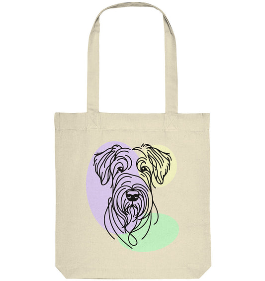 Line Art - Süßer Irish Terrier - Organic Tote-Bag