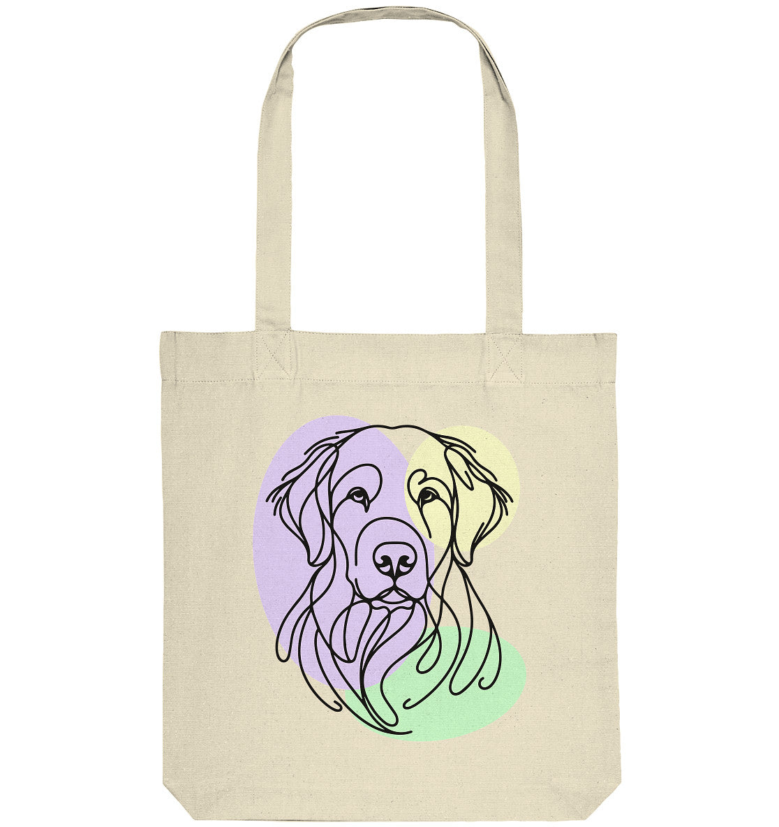 Line Art - Süßer Kuvasz - Organic Tote-Bag