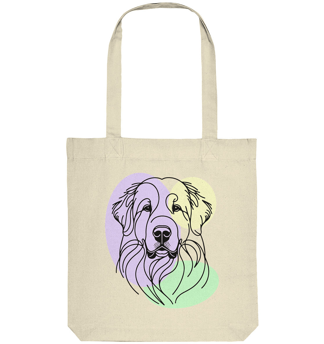 Line Art - Süßer Pyrenäenberghund - Organic Tote-Bag