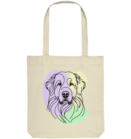 Line Art - Süßer Pyrenäenberghund - Organic Tote-Bag