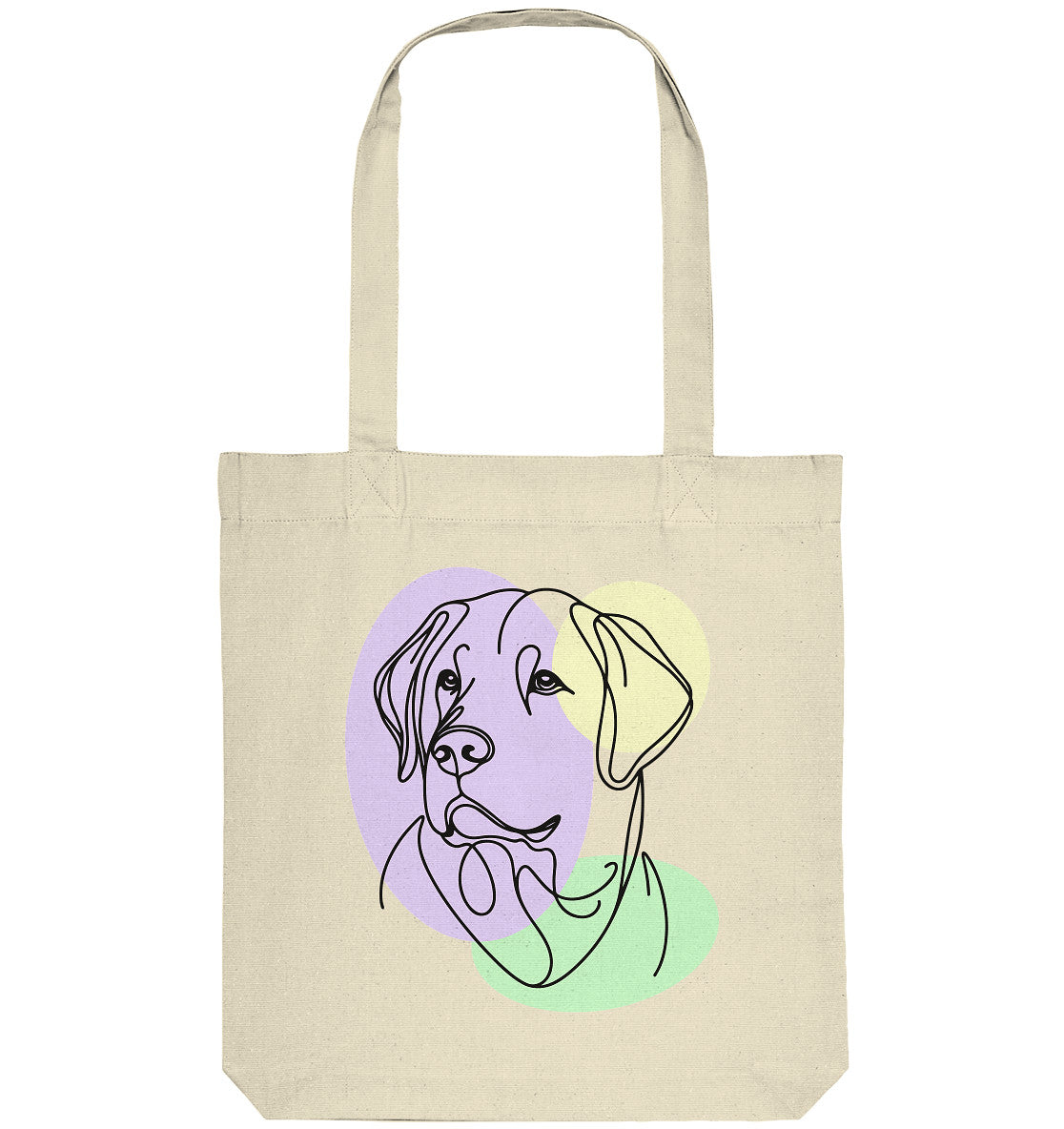 Line Art - Süßer Labrador - Organic Tote-Bag