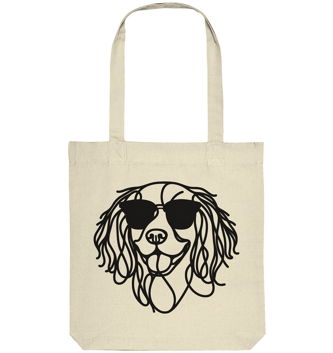 Line Art - Cooler English Springer Spaniel - Organic Tote-Bag