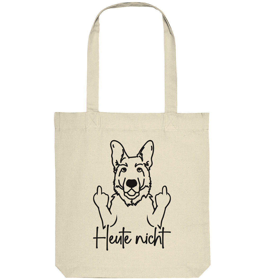 Heute nicht - Deutscher Schäferhund - Organic Tote-Bag