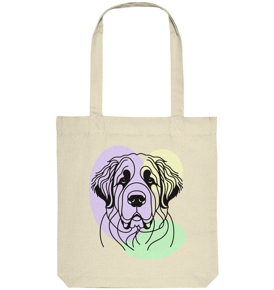 Line Art - Süßer Bernhardiner - Organic Tote-Bag