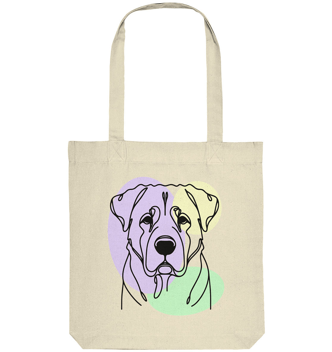 Line Art - Süßer Kangal - Organic Tote-Bag
