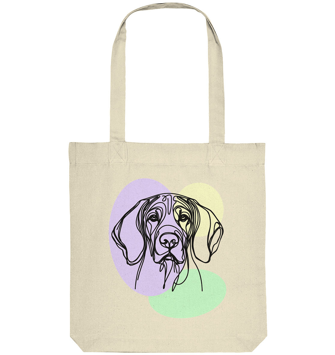 Line Art - Süßer Bayerischer Gebirgsschweißhund - Organic Tote-Bag