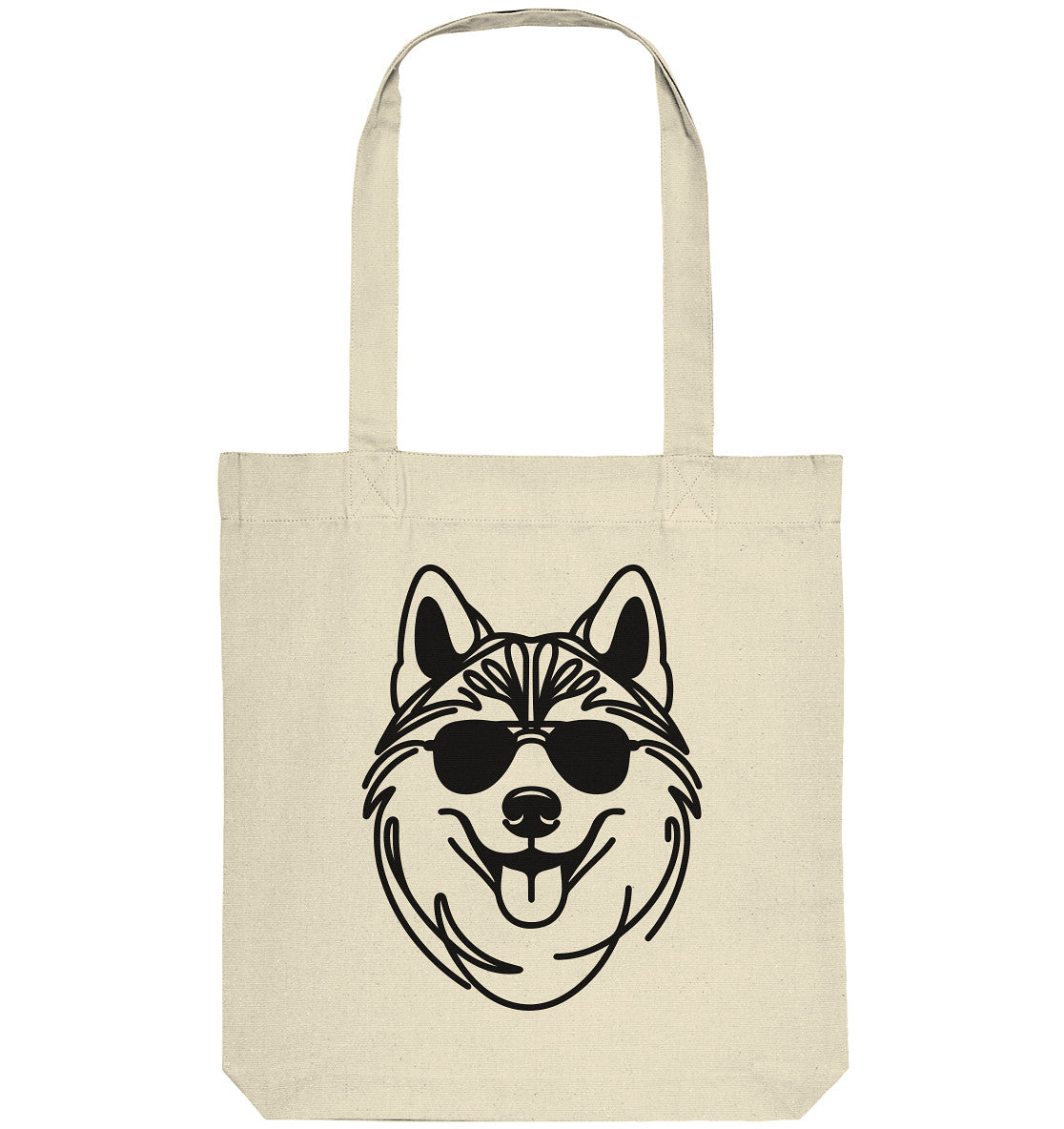 Line Art - Cooler Husky - Organic Tote-Bag