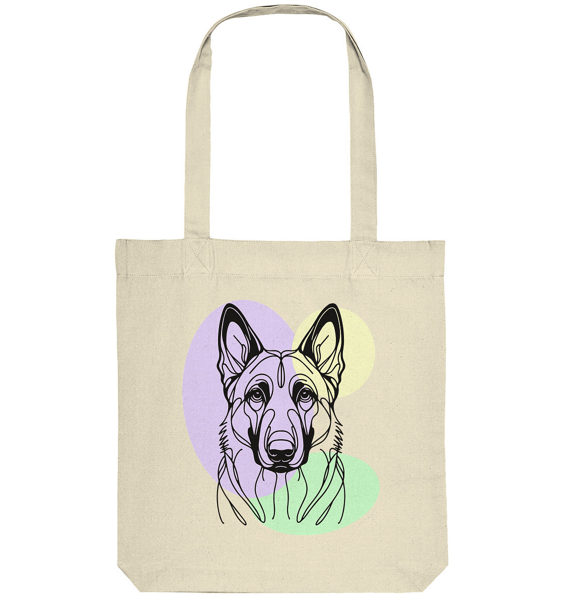 Line Art - Süßer Malinois - Organic Tote-Bag